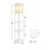 OPVIQ Podna lampa Last Chance White