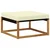 Set vanjskih sofa 4 kom. Prirodna i krem