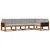 Set vanjskih sofa 5 pcs Prirodna i Svjetlosiva
