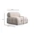 Atelier del Sofa Fotelja Petite O1, 108 x 108 x 83 cm, 95 x 95 x 75 cm, Krem