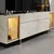 HANAH HOME TV polica Zenith Travertine Gold