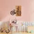 WALLXPERT Dekorativni drveni zidni dodatak Historical Floral Bike M 377