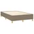 Vidaxl Box spring postelja z vzmetnico LED taupe 120x200 cm blago