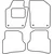 Textile car mats Seat Ibiza 2008-2017