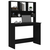 Radni stol s policama crni 102 x 45 x 148 cm konstruirano drvo