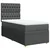 Vidaxl Box spring postelja z vzmetnico temno siva 90x190 cm blago