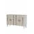 Hanah Home komoda Ilay 120, 120 cm, bela / travertin / srebrna