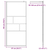 Zid za walk-in tuš Crna 90 x 195 x 0,5 cm Staklo i aluminij