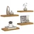 Polica na zidu Zidna montaža 4 pcs Bež 50 x 23,5 x 4 cm