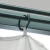 Sjenica sa zastorom 300 x 300 cm krem aluminijum