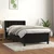 Vidaxl Box spring postelja z vzmetnico črn 90x190 cm žamet
