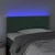 Vidaxl LED posteljno vzglavje temno zeleno 100x5x78/88 cm žamet