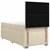 vidaXL Postelja boxspring z vzmetnico Krem 100 x 200 cm Blago