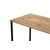 Hanah home Radni sto 240x74x60?cm Bež-Crni