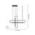 SOLEA 45 LUSTER 20W 3000K CRNA