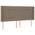 vidaXL Box spring postelja z vzmetnico LED taupe 200x200 cm blago