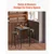 VEVOR Bar miza 61x61x914 cm rjava