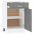 Vidaxl Spodnja omarica s predalom 50x46x81,5 cm inž. les