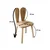 Hanah Home Dečija stolica Bunny Chair, 30x30x25, Bež