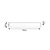 Rabalux Pametno svetlo Soft2, LED 8W, L60cm, Srebrne boje