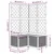 Vrtna sadilica s rešetkom plava siva 80 x 80 x 136 cm PP