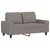 2-dijelni set sofa smeđesivi od tkanine