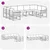 Set vanjskih sofa s jastukom 9 pcs Bijela i antracit