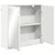 Kupaonski ormar s ogledalom s policom Bijelo 60 x 20 x 60 cm