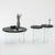 Hanah Home Set klub stolova Serenity 2, 2 komada, Antracit