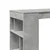 Barski stol s stalcima boja betona 102 x 50 x 103,5 cm drveni