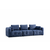 ATELIER DEL SOFA Amaris 3 Seater Navy Blue sofa sa 3 sedišta