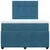 Vidaxl Box spring postelja z vzmetnico modra 120x200 cm žamet