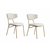 HANAH HOME Set 2 stolice Nancy White Gold