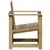 Vrtna stolica 62 x 56 x 77 cm od impregnirane borovine