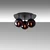 Opviq Luster Well-11720, 37x44x25 cm, 3xE14, Crni