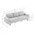 Atelier del Sofa Trosed Sparrow Extra 3, 238x89x87 cm, Plavi
