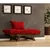 Hanah Home Baštenska sofa sa jednim sedištem i jastukom, Orah i crvena
