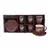 Sigma Set za kafu 6/1, 200ml, Porcelan, Cof/Crvena, RXG-N251059B