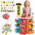 Costway Igralni set supermarket 76 kosov modre barve