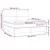 vidaXL Box spring postelja z vzmetnico LED črna 160x200 cm blago