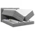 MID.YOU POSTELJA BOXSPRING 160 cm  x 200 cm , les, tekstil, leseni material antracit