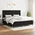 Vidaxl Box spring postelja z vzmetnico črn 200x200 cm blago