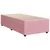 Vidaxl Box spring postelja z vzmetnico roza 100x200 cm žamet