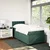 Vidaxl Box spring postelja z vzmetnico temno zelen 90x190 cm žamet