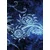 Tapeta neobičajna modra risba - 196x270