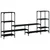 TV ormarić crni 206,5 x 28,5 x 95 cm od konstruiranog drva