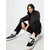 Womens Oversized Diamond Quilted Tug Jacket Black