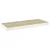 Plutajuće zidne police 4 kom hrast i bijele 60x23,5x3,8 cm MDF