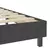 Posteljni okvir sivo blago 200x200 cm