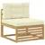 Set vanjskih sofa s jastukom 10 pcs Bijela i krem Poliester